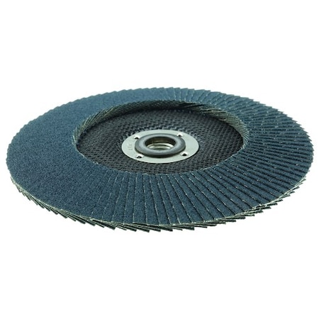 Weiler 7" Abrasive Flap Disc, Conical (TY29), 80Z, 5/8"-11 UNC 31370